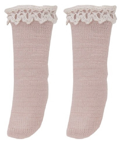 Azone PIC141-PNB 1/12 Pico D Cotton Lace Socks Pink Beige