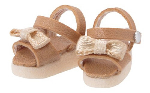 Azone PIC146-CML 1/12 Ribbon Strap Sandal Camel
