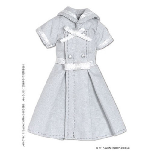 Azone PIC152-GRY 1/12 Ribbon Belt Sailor Dress Gray