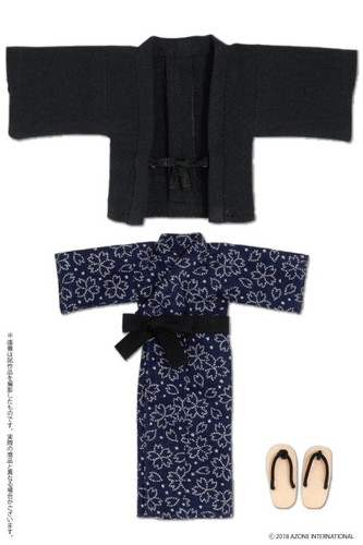 Azone PIC200-DNV 1/12 Onsen Hot Spring Yukata Set Dark Blue