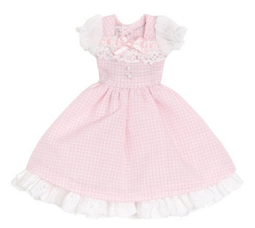 Azone PIC201-PNK 1/12 Sweet Gingham One Piece Pink Check
