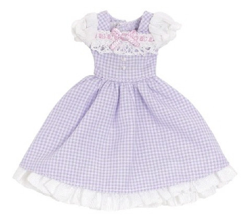 Azone PIC201-PPL 1/12 Sweet Gingham One Piece Lavender Check