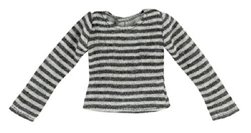 Azone POC391-GRG PNS Shimashima T-Shirt Gray x Dark Gray
