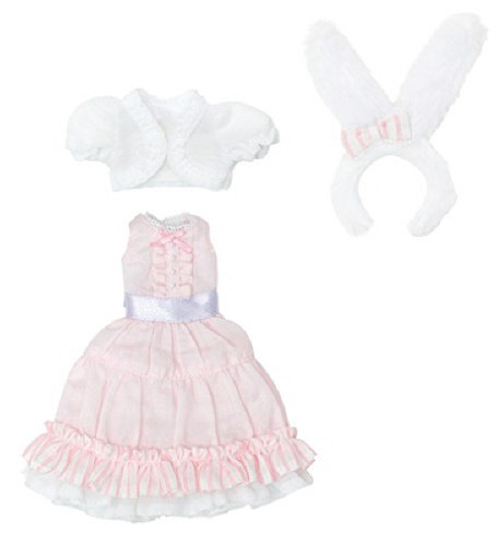 Azone POC392-PNK PNS White Usagi's Fancy One Piece Pink