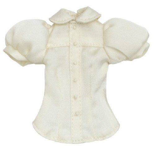 Azone POC398-CRM PNS Simple Round Collar Blouse Cream