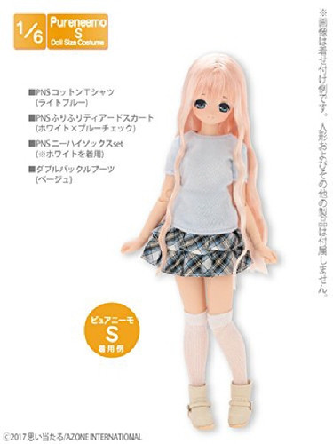 Azone POC408-LBL PNS Cotton T-Shirt Light Blue