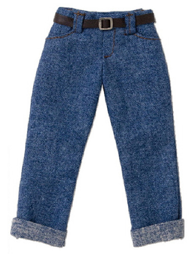 Azone POC436-DNM PNS Boy Low Rise Cropped Pants Denim