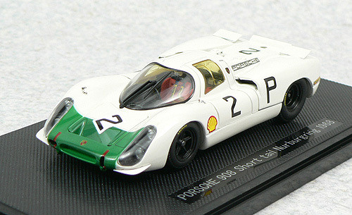 Ebbro 43738 Porsche 908 Short Tail 1968 No.2 (White/Green) 1/43 Scale