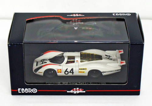 Ebbro 43740 PORSCHE 908 LONG TAIL LE MANS 1969 #64 1/43 Scale