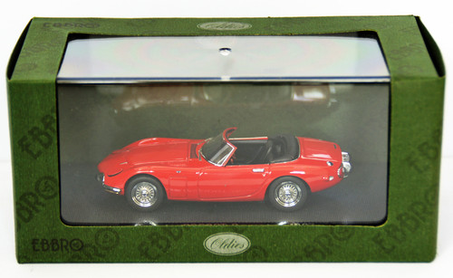 Ebbro 43859 TOYOTA 2000GT Opne Top 1967 Red 1/43 Scale