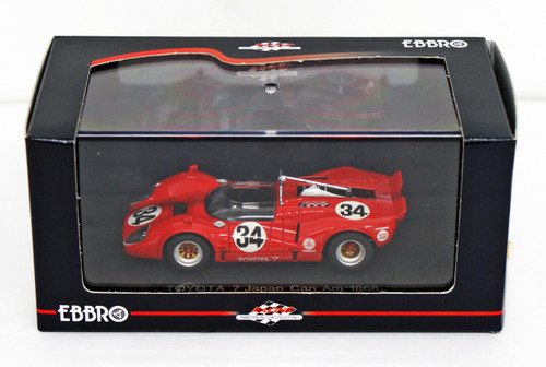 Ebbro 43879 Toyota 7 Japan Kangnam 1968 No.34 (Red) 1/43 Scale