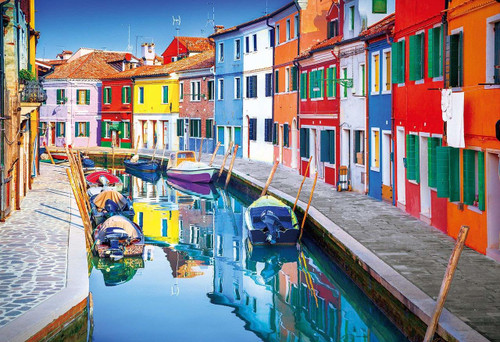 Epoch Jigsaw Puzzle 25-168 Coloured Houses Burano Italy (300 Pieces)