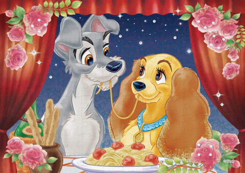 Epoch Jigsaw Puzzle Decoration 72-012 Disney Lady & the Tramp (108 Pieces)