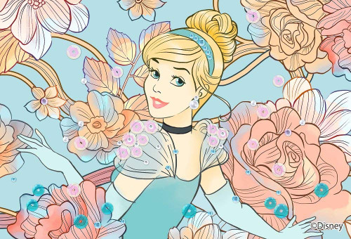 Epoch Jigsaw Puzzle Decoration 70-012 Disney Cinderella Royal Floral (70 Pieces)