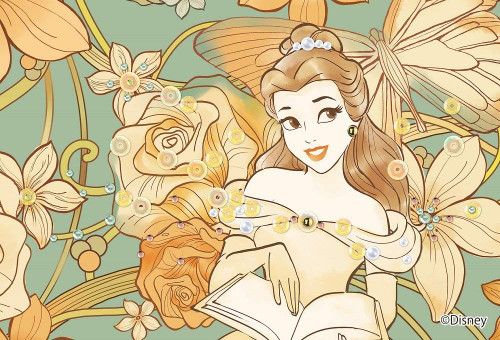 Epoch Jigsaw Puzzle Decoration 70-011 Disney Belle Royal Floral (70 Pieces)