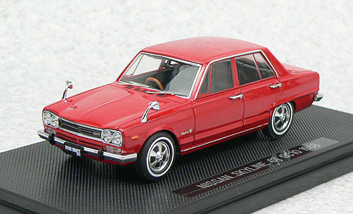 Ebbro 43937 NISSAN SKYLINE 2000GT GC10 1968 Red 1/43 Scale