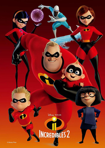 Tenyo Japan Jigsaw Puzzle D-108-814 Disney Incredibles 2 (108 Pieces)