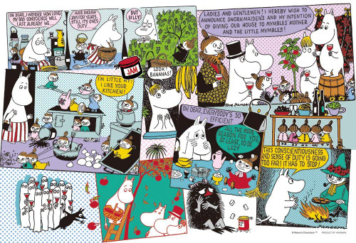 Yanoman Jigsaw Puzzle 03-876 Moomin Valley Ver.2 (300 Pieces)