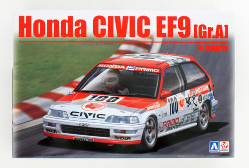 Aoshima 05146 Honda Civic EF9 Gr.A '91 Idemitsu Ver. 1/24 scale kit