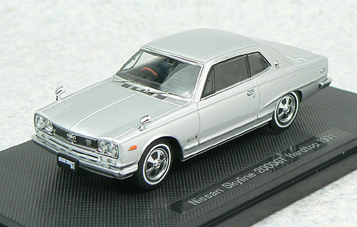 Ebbro 43960 NISSAN SKYLINE 2000GT Hardtop Silver 1/43 Scale