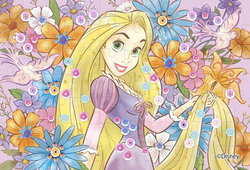 Epoch Jigsaw Puzzle Decoration 70-020 Disney Tangled Rapunzel Royal Floral (70 Pieces)