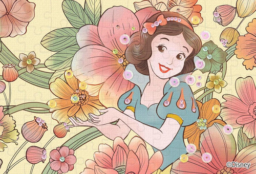 Epoch Jigsaw Puzzle Decoration 70-019 Disney Snow White Royal Floral (70 Pieces)