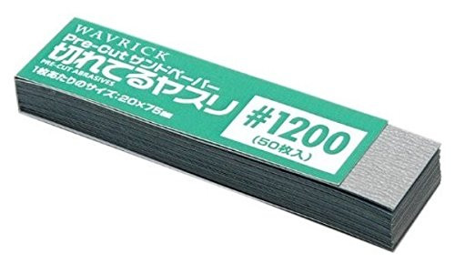 Wave Materials HT655 Pre-Cut Abrasives (sandpaper) #1200 (50 sheets)
