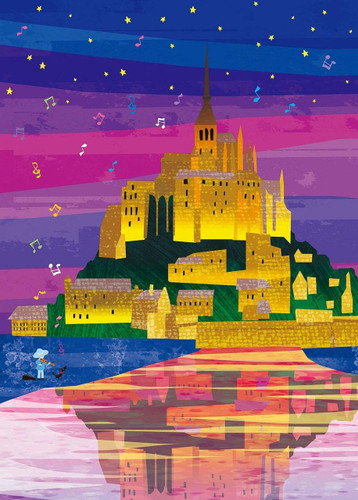 Epoch Jigsaw Puzzle 06-102 Tatsuo Hari Fairy Tale Art Mont Saint-Michel (500 Pieces)