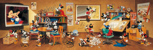 Tenyo Japan Jigsaw Puzzle DG-456-736 Disney Mickey Mouse Collection (456 Pieces)