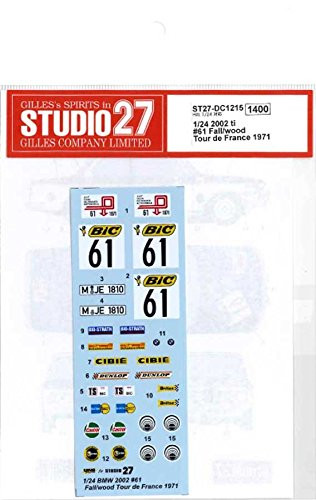 Studio27 ST27-DC1215 002 ti #61 Fall/wood Tour de France 1971 Decal for Hasegawa 1/24