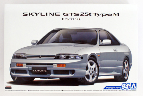 Aoshima 56547 The Model Car 94 NISSAN ECR33 Skyline GTS25t Type M '94 1/24 scale kit