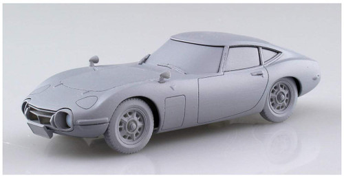 Aoshima 56295 Toyota Toyota 2000GT Thunder Silver Metallic 1/32 Scale Pre-painted Snap-fit Kit