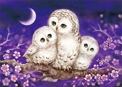 Beverly Jigsaw Puzzle 66-102 Owl Family in the Moonlight (600 Pieces)