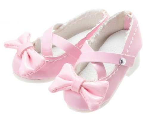 Azone AKT085-PNK Ribbon Cross Strap Shoes (Pink)