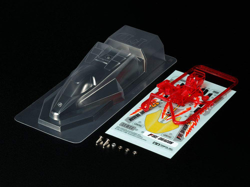 Tamiya 95406 Mini 4WD Fire Dragon Clear Body Set (Polycarbonate) 1/32 Scale