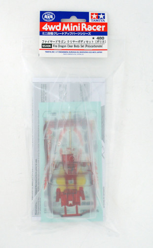 Tamiya 95406 Mini 4WD Fire Dragon Clear Body Set (Polycarbonate) 1/32 Scale