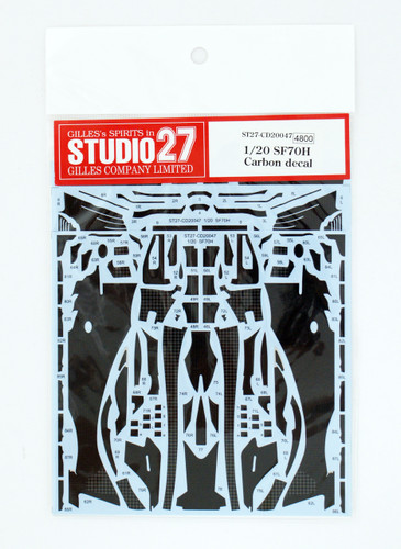 Studio27 ST27-CD20047 SF70H Carbon Decal for Tamiya 1/20 Scale