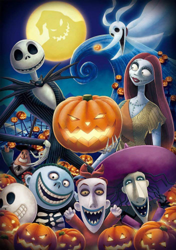 Tenyo Japan Jigsaw Puzzle D-200-903 Nightmare Before Christmas Halloween Town (200 Pieces)