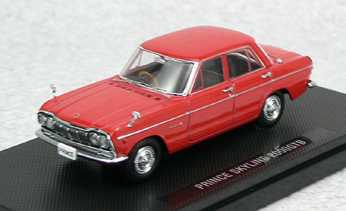 Ebbro 44237 PRINCE SKYLINE 2000GTB 1966 Red 1/43 Scale