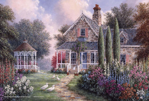 Yanoman Jigsaw Puzzle 03-888 Dennis Lewan Elmira's Cottage (300 Pieces)
