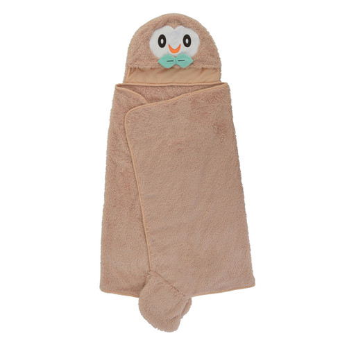 Pokemon Center Original Hoodie Blanket Mofu Mofu Paradise Rowlet (Mokuroh) 1013