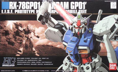 Bandai HGUC 013 Gundam RX-78GP01 GP01 1/144 Scale Kit