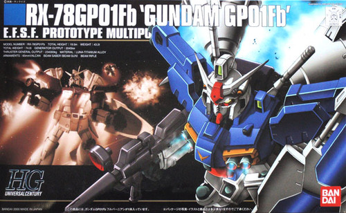 Bandai HGUC 018 Gundam RX-78GPO1Fb GPO1Fb 1/144 Scale Kit