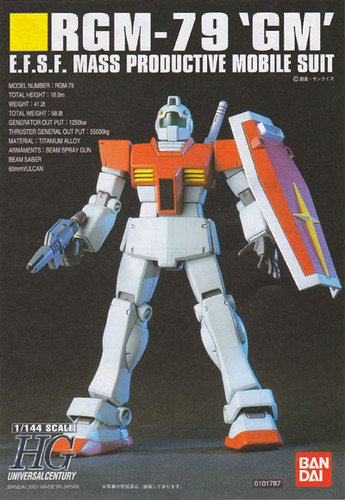 Bandai HGUC 020 Gundam RGM-79 GM MASS PRODUCTIVE 1/144 Scale Kit