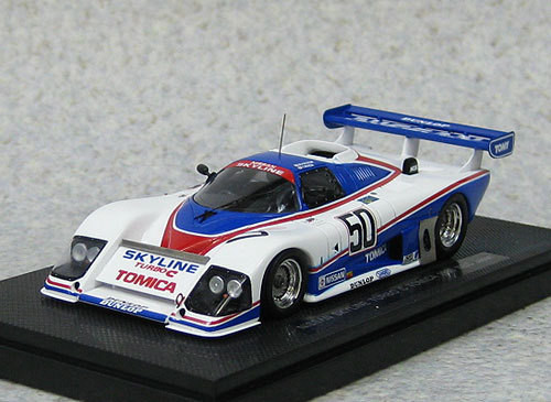 Ebbro 44507 Skyline Turbo C Tomica WEC JAPAN 1985 No.50 (White/Blue) 1/43Scale