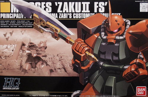 Bandai HGUC 034 Gundam MS-06FS ZAKU II FS 1/144 Scale Kit