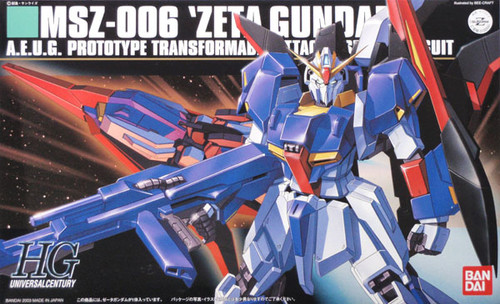 Bandai HGUC 041 Gundam MSZ-006 ZETA 1/144 Scale Kit