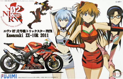 Fujimi Bike-SP Kawasaki ZX-10R 2011 Evangelion RT EVA-02 Trick Star FRTR 1/12 Scale Kit