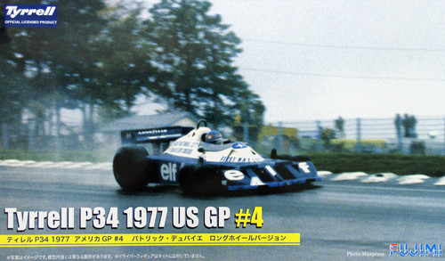 Fujimi GP40 090986 F1 Tyrrell P34 1977 US GP #4 Long Wheel Version 1/20 Scale Kit
