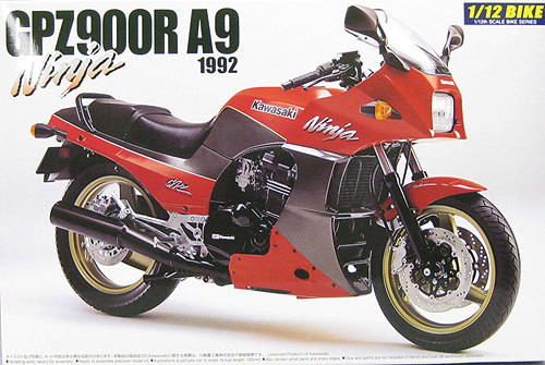Aoshima Naked Bike 15 Kawasaki GPZ900R A9 Ninja 1992 1/12 Scale Kit